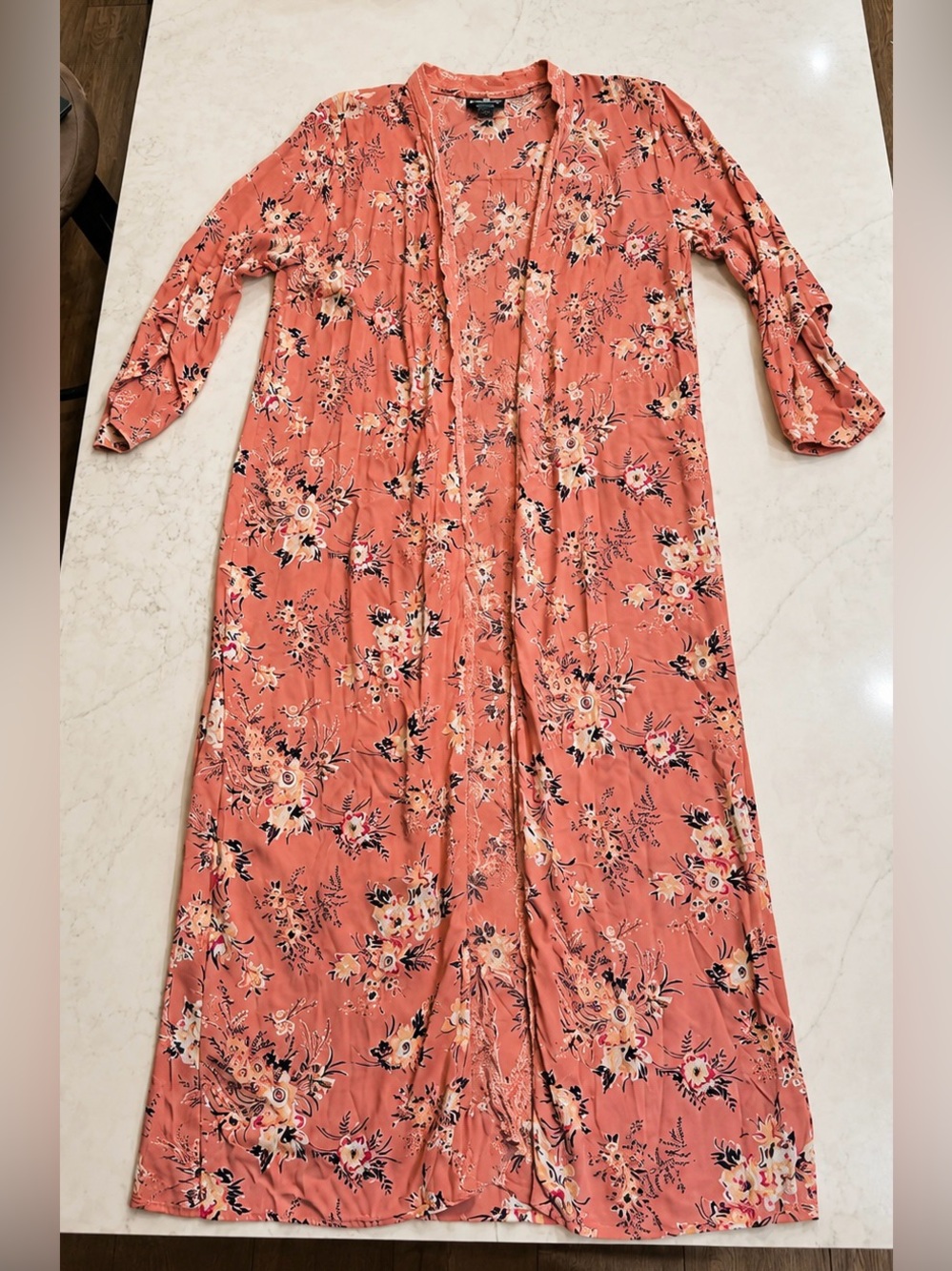 Angie Dusty Rose Floral Crochet-Trim Blouse